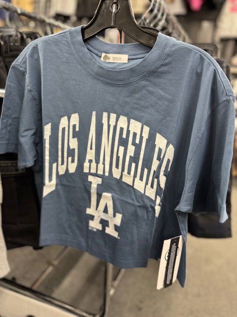 Womens Dodger Crop Tee