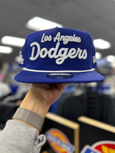 MLB New Era Golfer Team Text Snapback Royal LA Dodgers