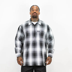 FB County Long Sleeve Checker Zip Shirt