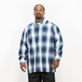 FB County Long Sleeve Checker Zip Shirt