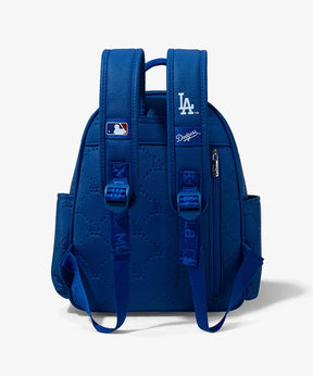 MLB Los Angeles Dodgers Backpack with Embossed Pattern - Royal