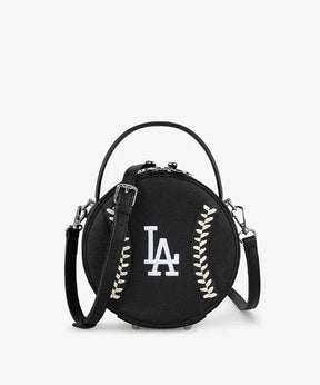 MLB Los Angeles Dodgers Circle Crossbody Bag-Black