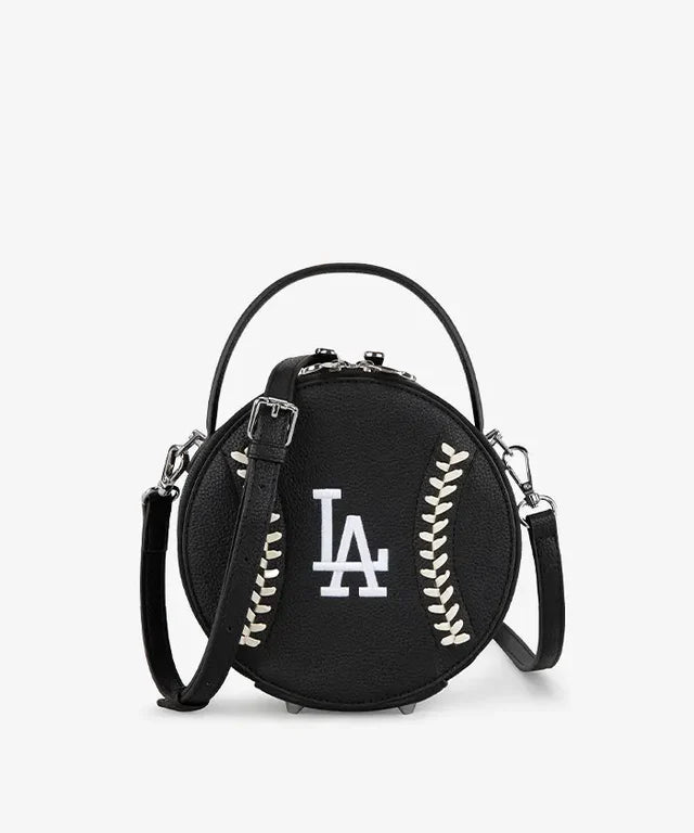MLB Los Angeles Dodgers Circle Crossbody Bag-Black