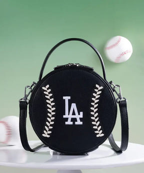 MLB Los Angeles Dodgers Circle Crossbody Bag-Black