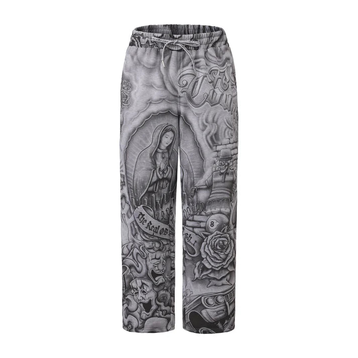 FB County Inked Up Sweatpants- Grey