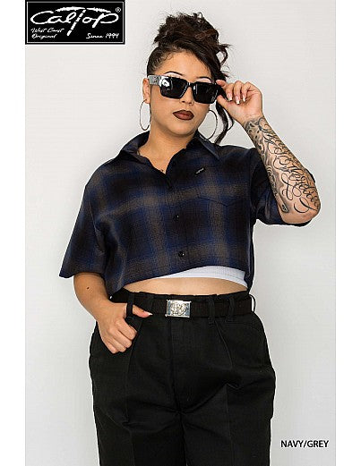 Women's Cal Top 2000 S/S Plaid Shirt