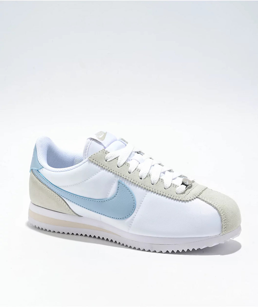 NIKE Cortez ホワイト/ブラック/ライトブルー 8.5 Nike Cortez Shoes White Light Blue Womens Size 10.5 Mens