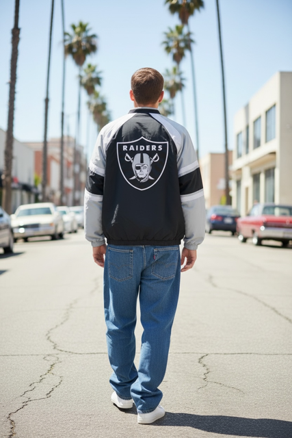 LAS VEGAS RAIDERS  G-III Lightweight V Neck Pullover Jacket
