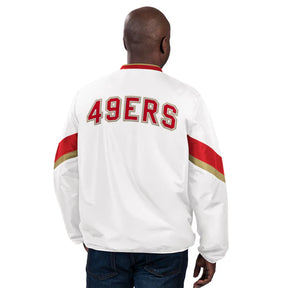 SAN FRANCISCO 49ERS MEN'S YARDLINE PULLOVER JACKET