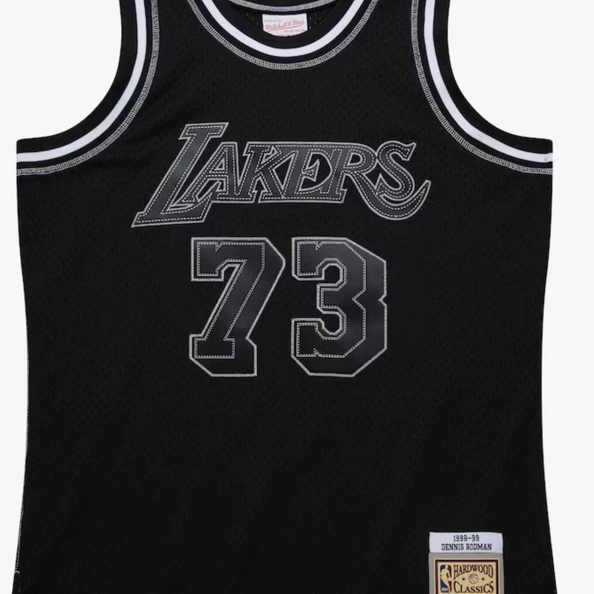 Men's Dennis Rodman Black Los Angeles Lakers 1998/99 Contrast 2K Swing