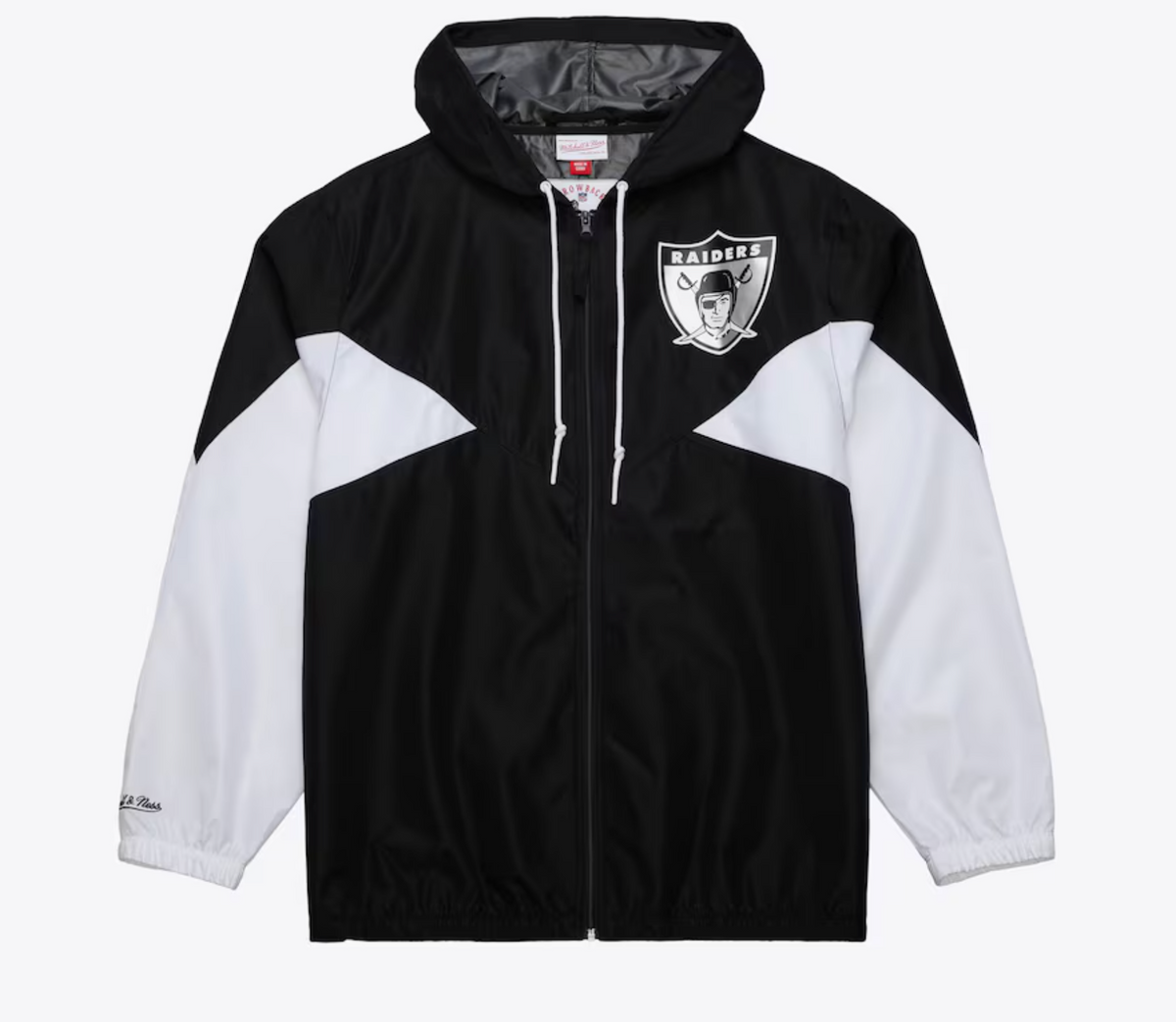 Men's Black Oakland Raiders Vintage Logo Ultimate Lightweight Full-Zip Windbreaker Jacket