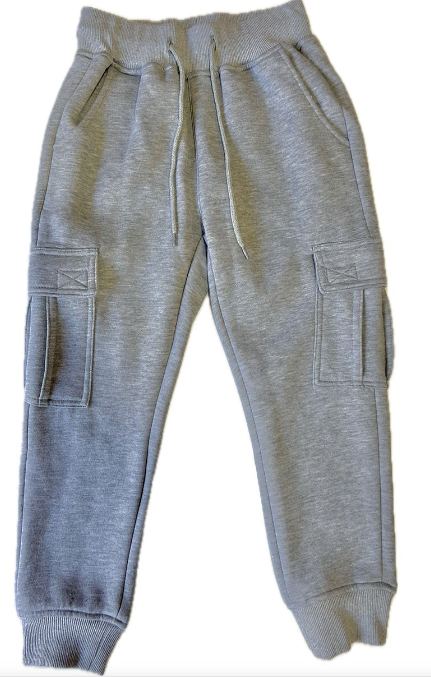 FLEECE CARGO POCKETS JOGGER PANTS BBP-2012