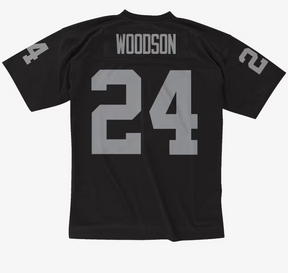 Men's Charles Woodson Black Oakland Raiders 1998 Legacy Player Jersey