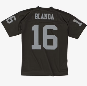 Men's George Blanda Black Oakland Raiders Gridiron Classics 1967 Legacy Player Jersey