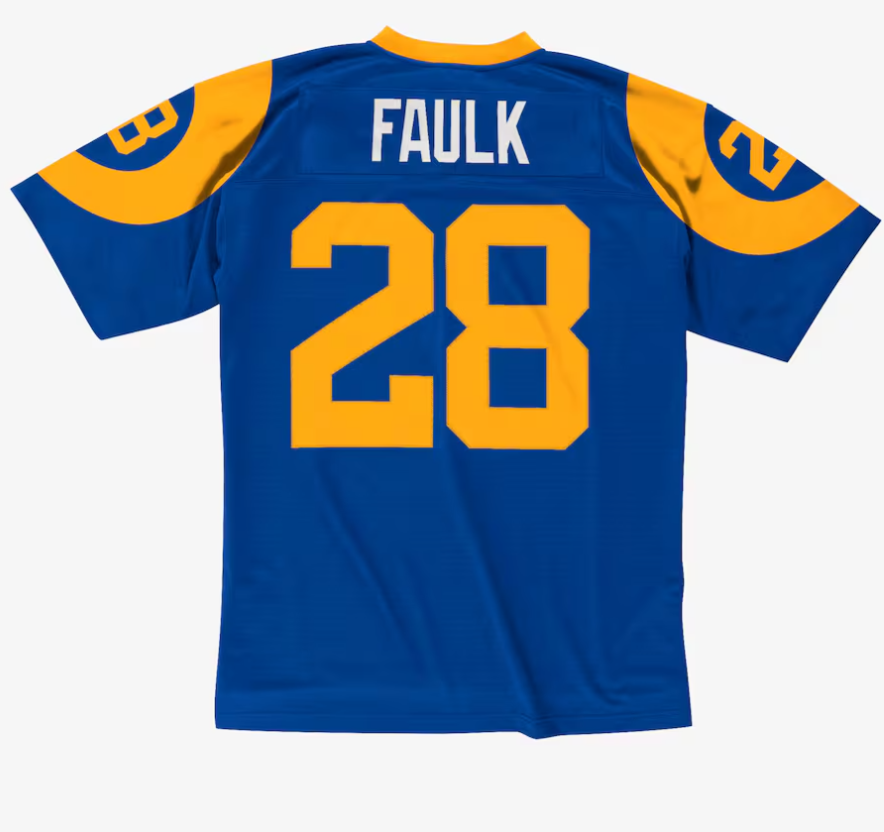 Men's Marshall Faulk Royal St. Louis Rams Gridiron Classics 1999 Legacy Player Jersey