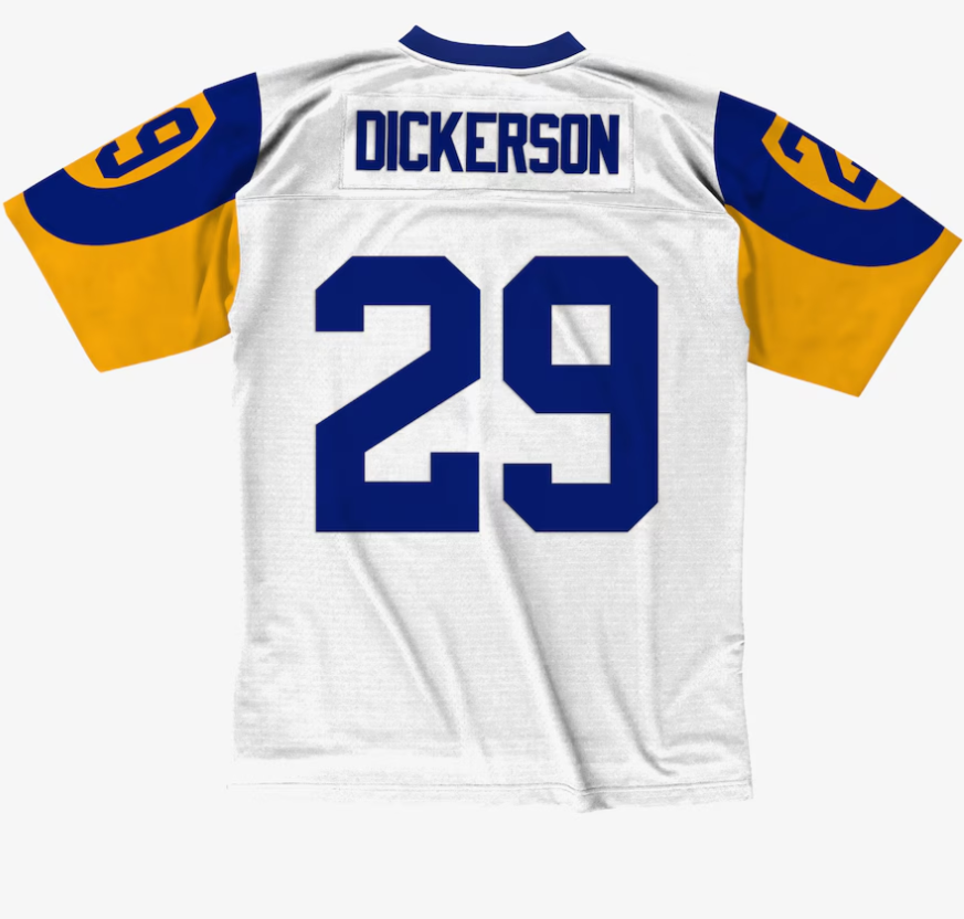 Men's Eric Dickerson White Los Angeles Rams 1984 Legacy Jersey