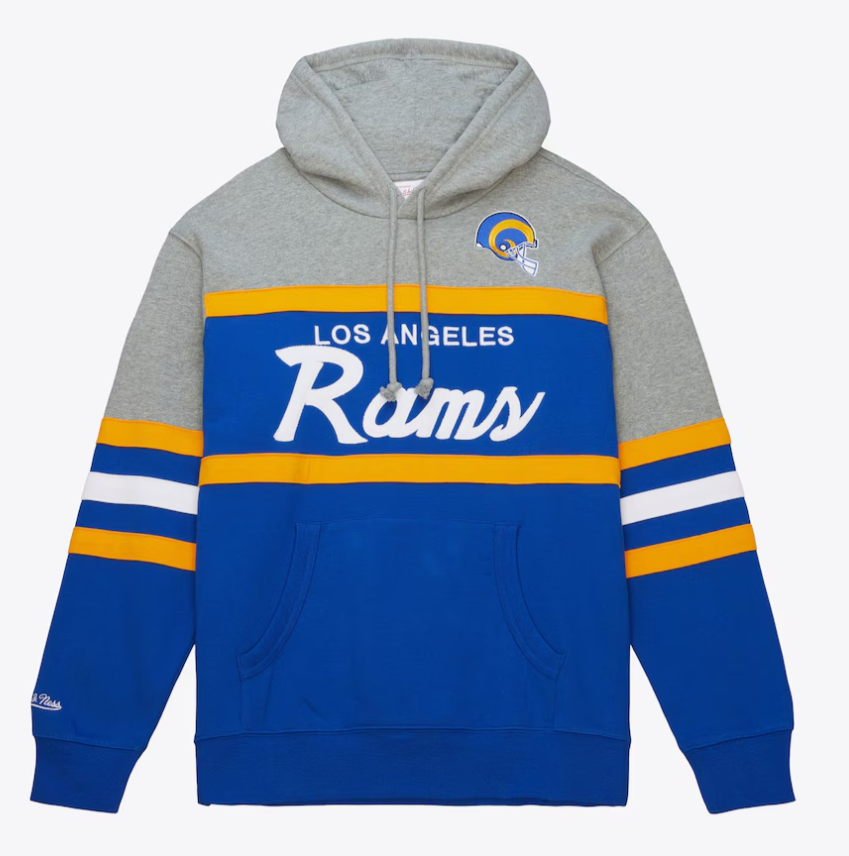 Men's Royal Los Angeles Rams Head Coach Pullover Hoodie