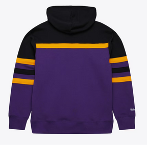 Men's Purple Los Angeles Lakers Head Coach Fleece Pullover Hoodie