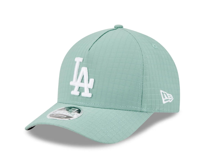 Green Los Angeles Dodgers Ripstop 9FORTY M-Crown A-Frame Snapback