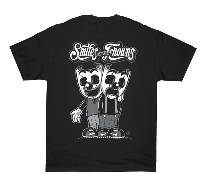 OG FAMILY SMILES AND FROWNS BLACK