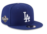 New Era Los Angeles Dodgers Blue 2025 World Series Side Patch 9FIFTY Mens Snapback Hat