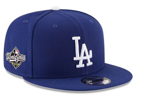 New Era Los Angeles Dodgers Blue 2025 World Series Side Patch 9FIFTY Mens Snapback Hat