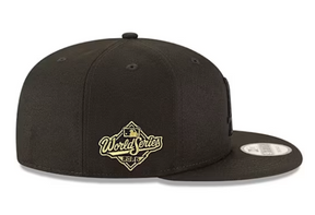 New Era Los Angeles Dodgers Black Tonal 2025 Game World Series Side Patch 9FIFTY Mens Snapback Hat
