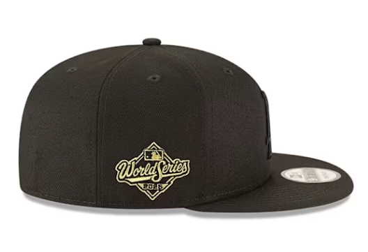 New Era Los Angeles Dodgers Black Tonal 2025 Game World Series Side Patch 9FIFTY Mens Snapback Hat