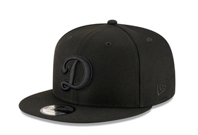 New Era Los Angeles Dodgers Black Tonal D Logo 2025 Game World Series Side Patch 9FIFTY Mens Snapback Hat