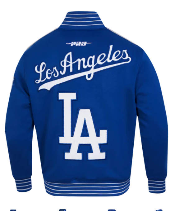 Pro Standard MLB LOS ANGELES DODGERS CURRENT LOGO PRO GAME DAY MEN'S DOUBLE KNIT JACKET
