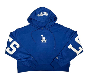 Pro Standard  Los Angeles Dodgers Womens Crop Sweatshirt Wingspan Pullover Hoodie