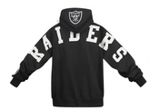 NFL LAS VEGAS RAIDERS WINGSPAN MEN'S DROP SHOULDER FLEECE PULLOVER HOODIE