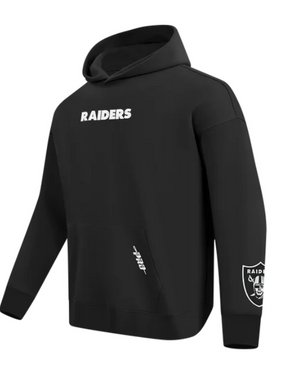 NFL LAS VEGAS RAIDERS WINGSPAN MEN'S DROP SHOULDER FLEECE PULLOVER HOODIE