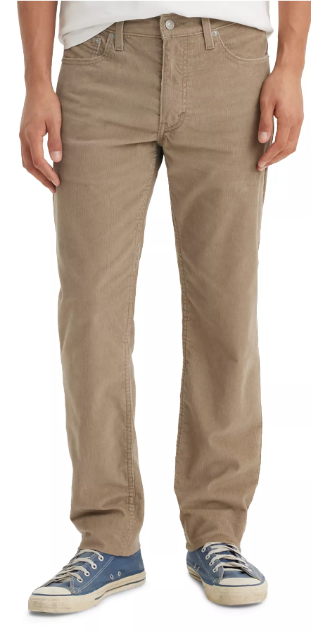 505-1397 Regular Fit Men's Corduroy Jeans - Khaki