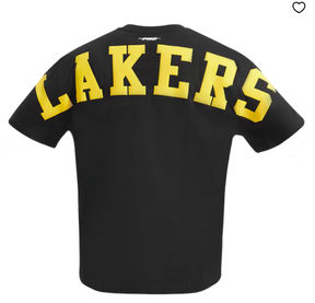 Pro Standard NBA LOS ANGELES LAKERS WINGSPAN MEN'S COTTON JERSEY DROP SHOULDER TEE