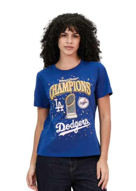 Pro Standard MLB LOS ANGELES DODGERS MLB WORLD SERIES 2025 WOMEN'S SJ SLIM FIT TOP