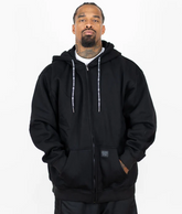 FB County Black 13oz Heavyweight Zip-Up Hoodie