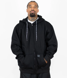 FB County Black 13oz Heavyweight Zip-Up Hoodie