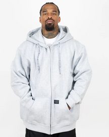 FB County Heather Grey 13oz Heavyweight Zip-Up Hoodie