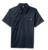 Dickies Woven Twill Half Zip Short Sleeve Work Shirt A88A10