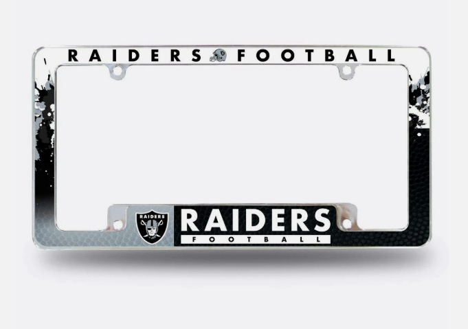Raiders Fan License Plate Frame