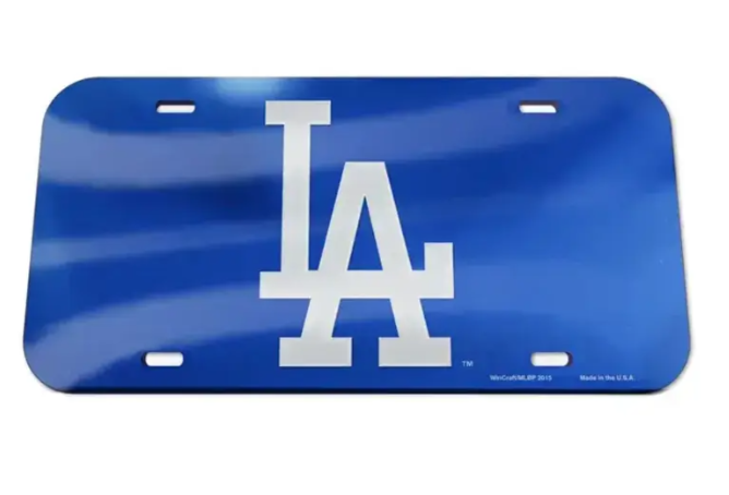 LA Dodgers Royal Specialty Acrylic License Plate