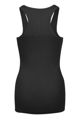 LADIES COTTON RIBBED KNIT RACERBACK TANK TOP (TT300)