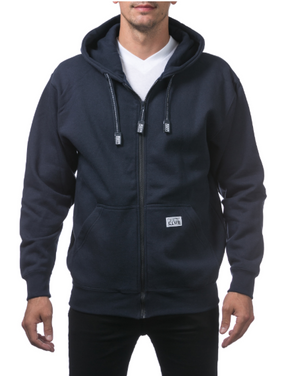 PRO CLUB MENS HEAVYWEIGHT FULL ZIP FLEECE HOODIE