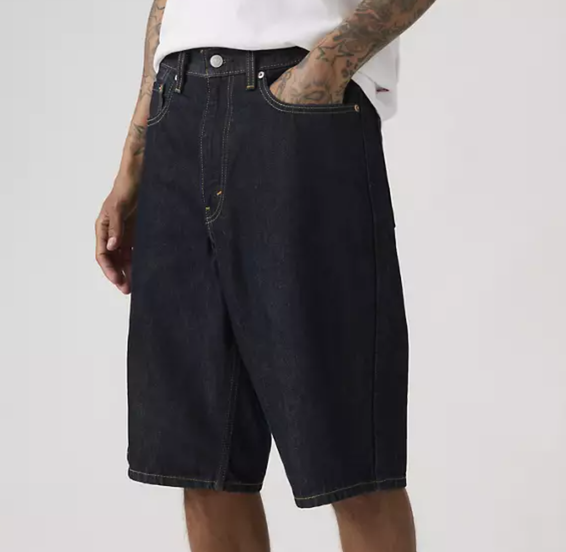 Levi's 470 Baggy Fit Men's Shorts- Dark Blue