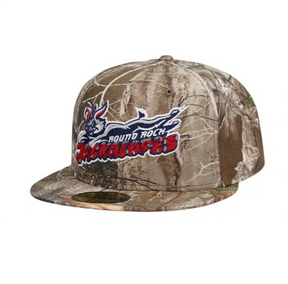 New Era Round Rock Jackalopes Real Tree Prime Edition 59Fifty Fitted Hat