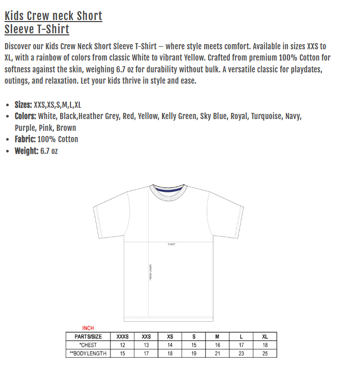 Pro 5 Kids Short Sleeve T-shirt
