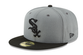 NEW ERA 59FIFTY WHITE SOX GREY/BLACK