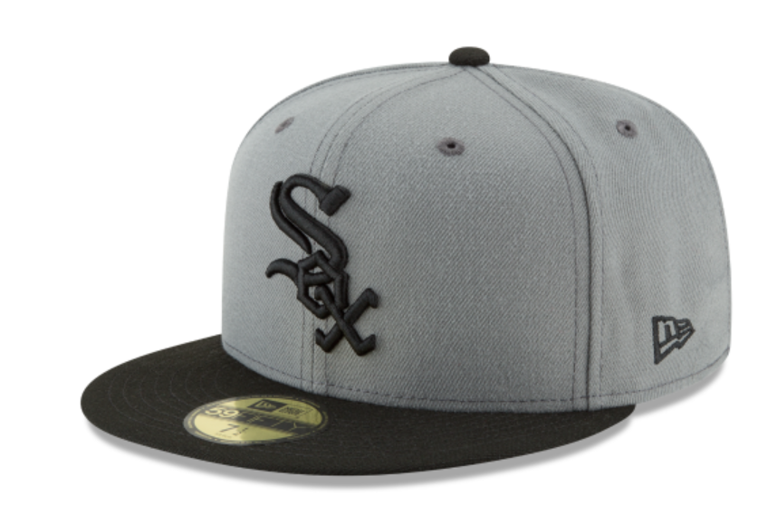 NEW ERA 59FIFTY WHITE SOX GREY/BLACK
