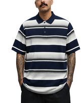 Men's Town Charlie Brown Sarape Pique Polo Shirt - Navy